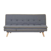 Marcel Sofa Bed in Upholstered Grey Fabric 