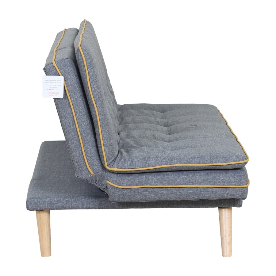 Marcel Sofa Bed in Upholstered Grey Fabric 