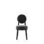 Set of 2 Black Upholstered Dining Chairs - Maru