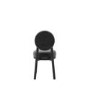Set of 2 Black Upholstered Dining Chairs - Maru