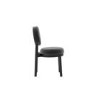 Set of 2 Black Upholstered Dining Chairs - Maru