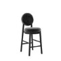 Black Upholstered Kitchen Counter Stool - Maru
