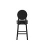 Black Upholstered Kitchen Counter Stool - Maru