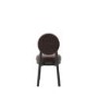 Set of 2 Brown Upholstered Dining Chairs - Maru