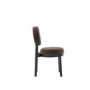 Set of 2 Brown Upholstered Dining Chairs - Maru
