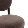 Set of 2 Brown Upholstered Dining Chairs - Maru