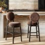 Brown Upholstered Kitchen Counter Stool - Maru