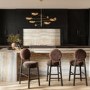 Brown Upholstered Kitchen Counter Stool - Maru