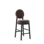 Brown Upholstered Kitchen Counter Stool - Maru