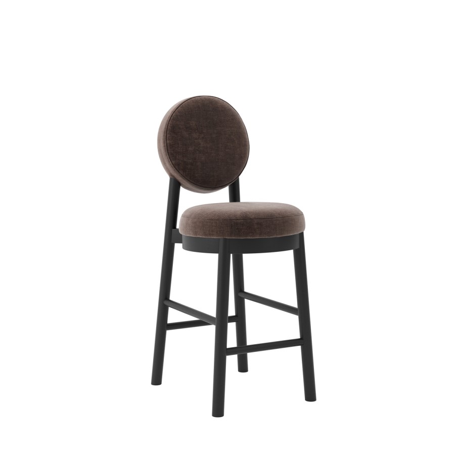Brown Upholstered Kitchen Counter Stool - Maru