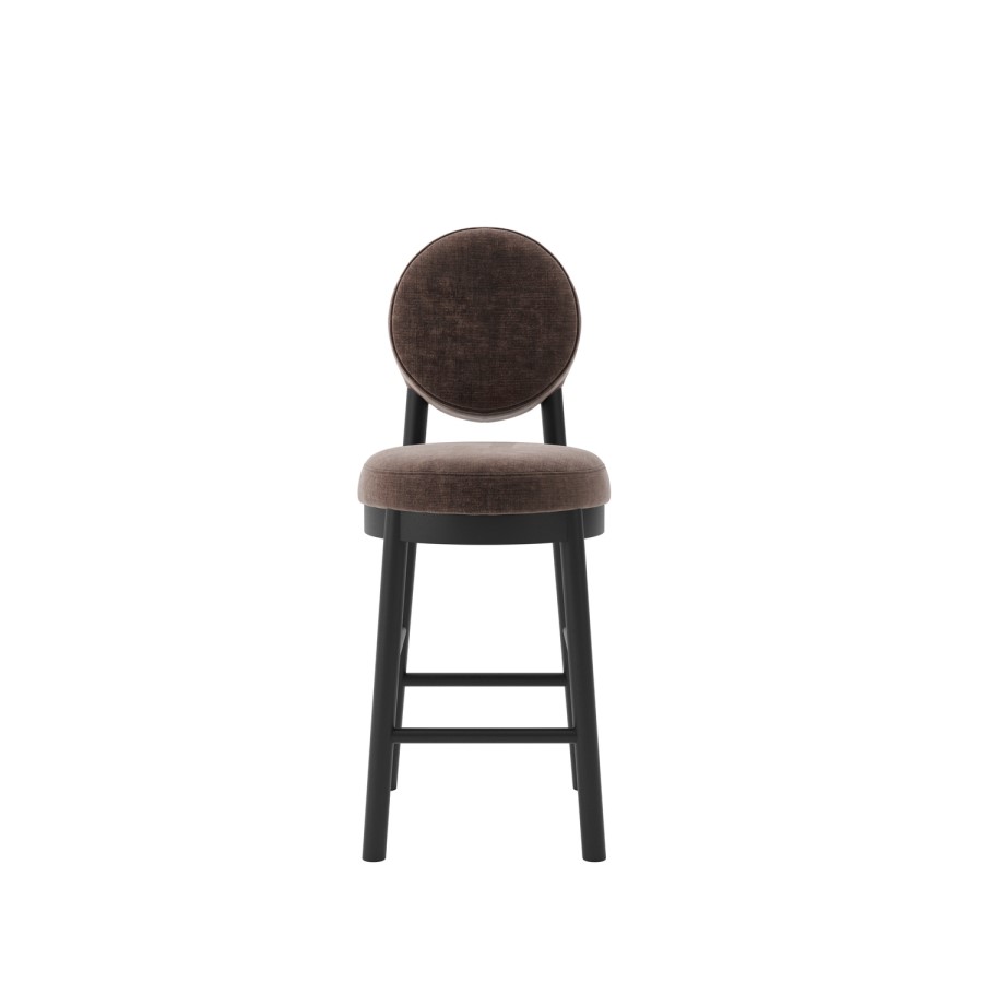 Brown Upholstered Kitchen Counter Stool - Maru