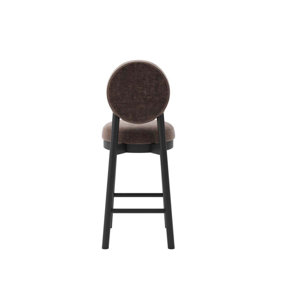 Brown Upholstered Kitchen Counter Stool - Maru