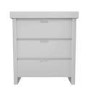 Light Grey Pine Wood Changing Unit with 3 Drawers - Mason