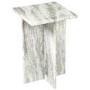 Small Square Grey Marble Side Table - Matilda