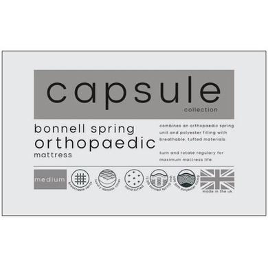 Single Orthopaedic Open Coil Spring Padded Top Mattress - Capsule - Julian Bowen