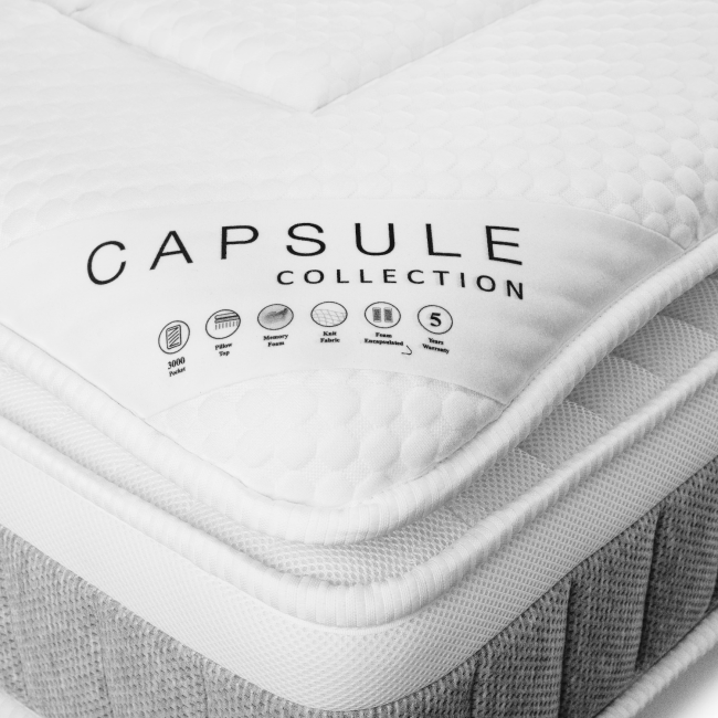 Super King 3000 Pocket Sprung Cooling Pillow Top Mattress - Capsule - Julian Bowen