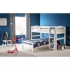 Julian Bowen Max L Shaped Combination Bunk Bed in Stone White