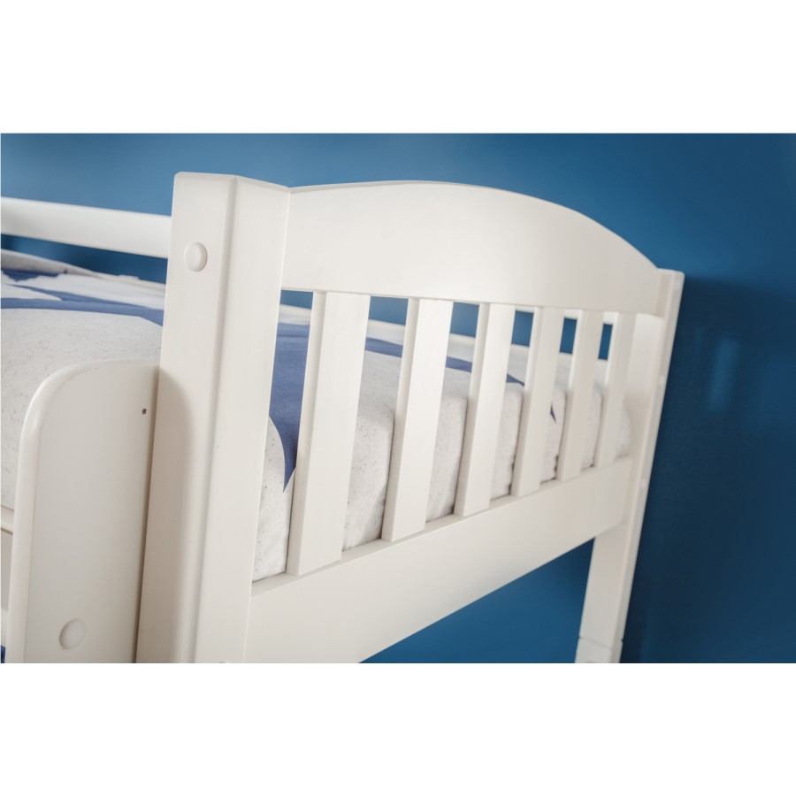 Julian Bowen Max L Shaped Combination Bunk Bed in Stone White