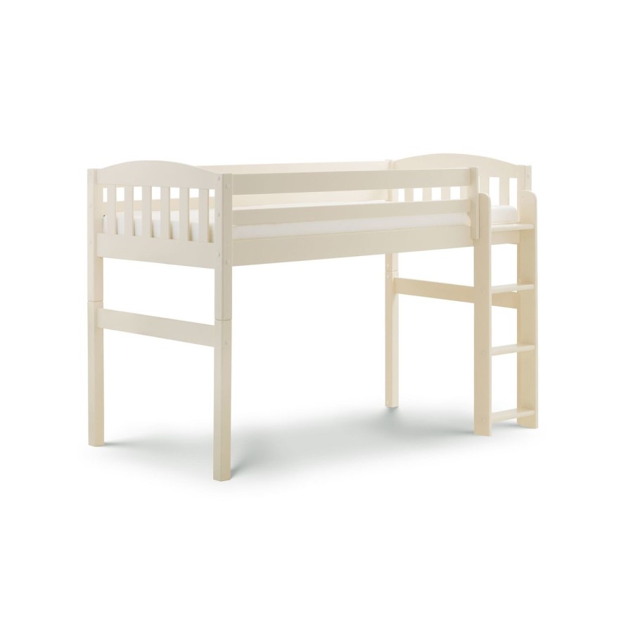 Julian Bowen Max L Shaped Combination Bunk Bed in Stone White
