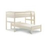 Julian Bowen Max L Shaped Combination Bunk Bed in Stone White