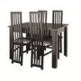 Caxtons Manhattan Dining Set With 6 Slatted Back Chairs