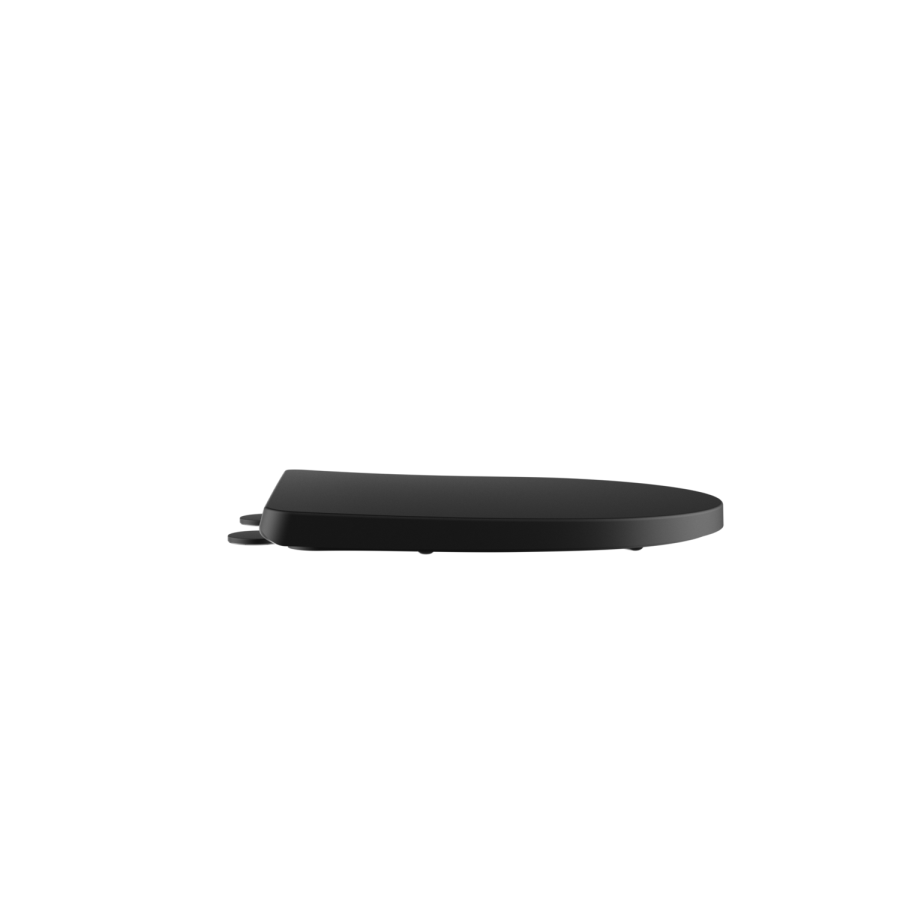 Matt Black Round Soft Close Toilet Seat with Quick Release - Legend
