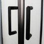 Insignia Monochrome Black Framed Rectangular Shower Cabin 1150 x 850