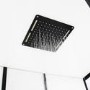 Insignia Monochrome Black Framed Rectangular Shower Cabin 1150 x 850