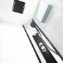 Insignia Monochrome Black Framed Rectangular Shower Cabin 1150 x 850