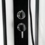 Insignia Monochrome Black Framed Rectangular Shower Cabin 1150 x 850