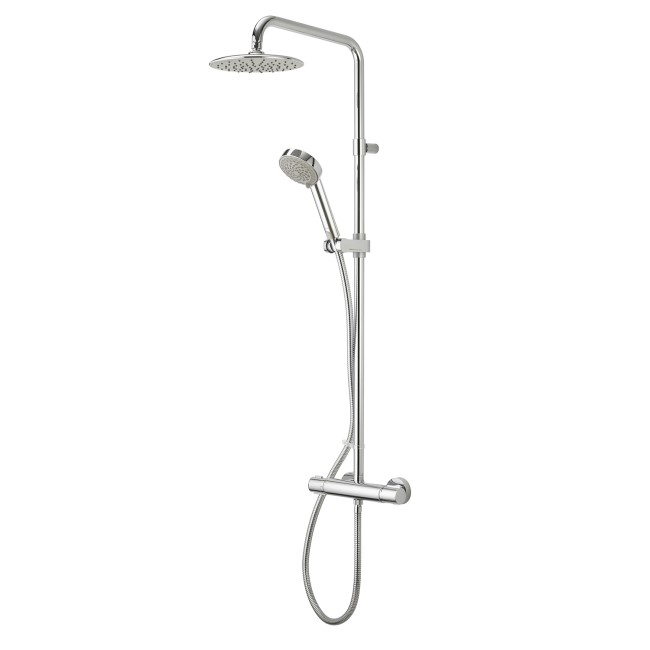 Aqualisa Midas 110 Chrome Exposed Thermostatic Mixer Shower Set