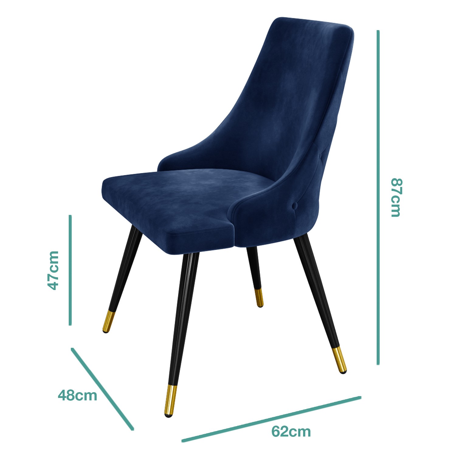Navy Blue Velvet Dining Chairs With, Dark Blue Dining Chairs Uk