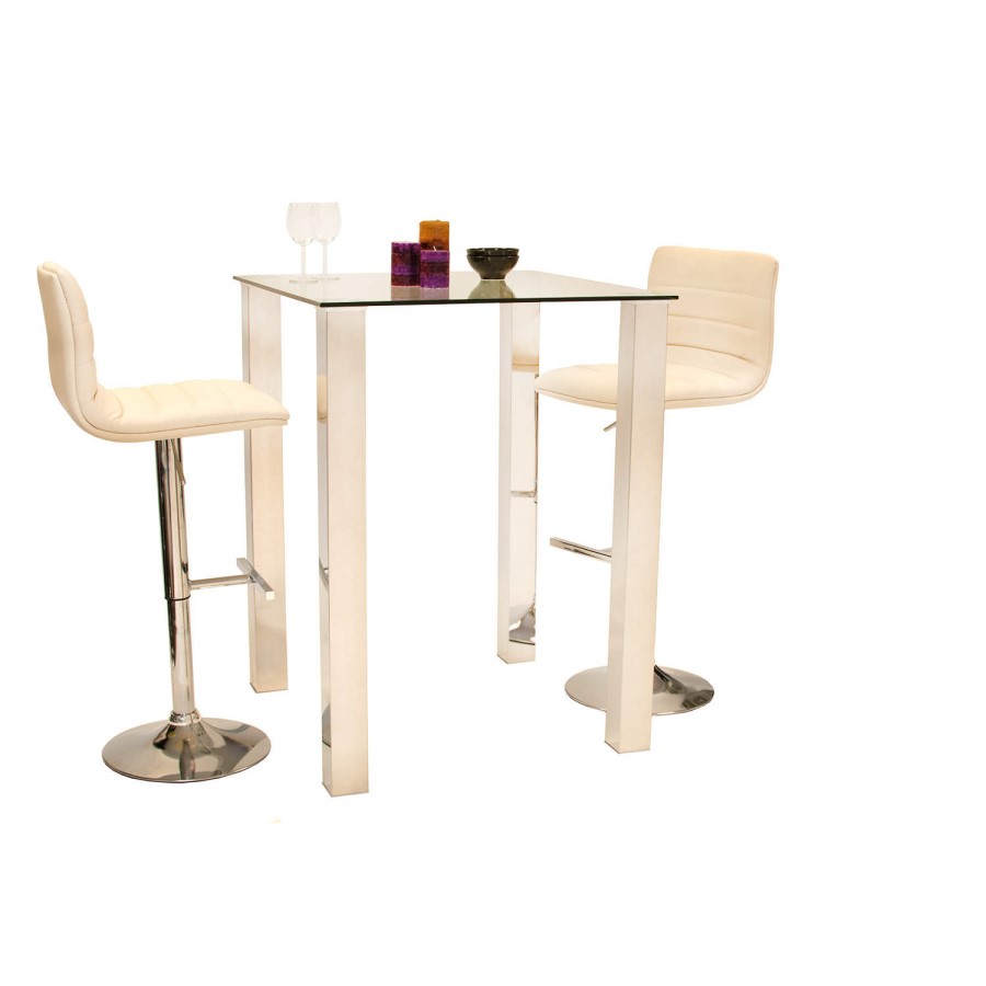 Wilkinson Furniture Mezzi Glass Top Bar Table