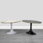 Black Marble Tulip Coffee Table in High Gloss