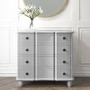 French Inspired Handmade Light Grey Chest of Drawers