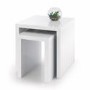 GRADE A2 - Julian Bowen Metro High Gloss Nest of Tables White