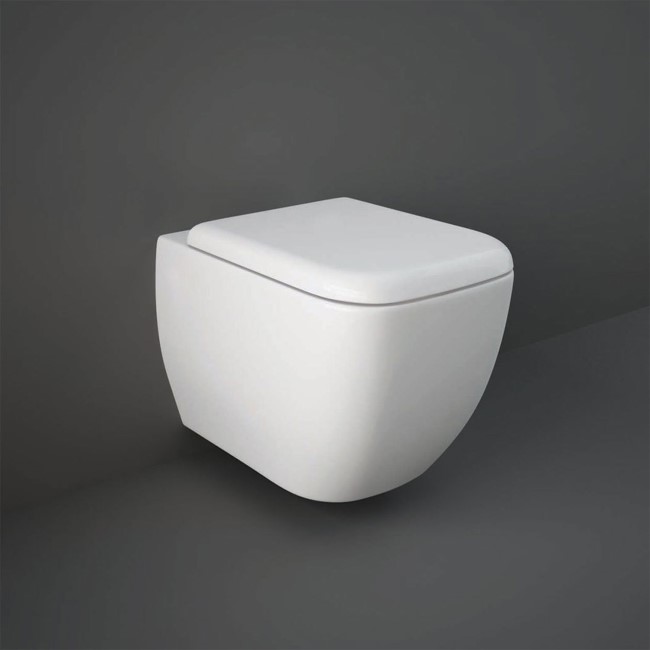 Wall Hung Rimless Toilet with Soft Close Seat - RAK Metropolitan