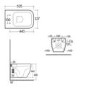 Wall Hung Rimless Toilet with Soft Close Seat - RAK Metropolitan