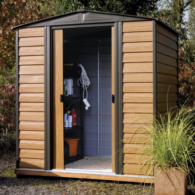 Rowlinson 6x5 Woodvale Metal Shed