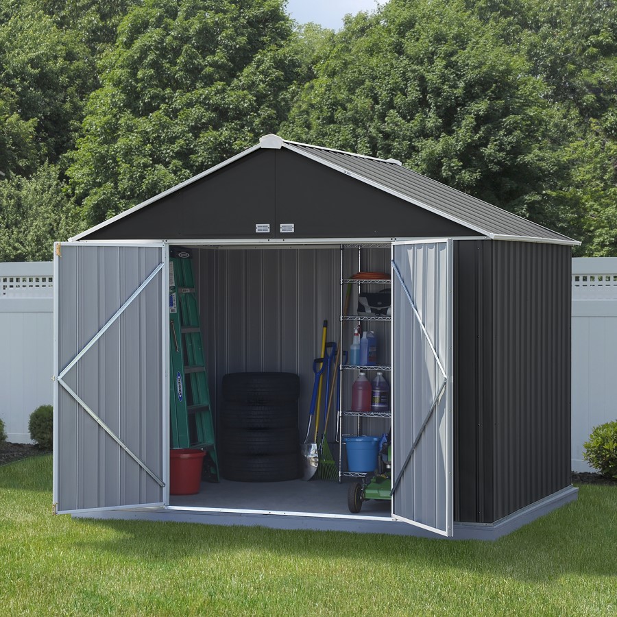Rowlinson 10x8 Double Door Metal Ezee Shed