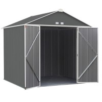 Rowlinson Ezee Grey Metal Shed  8 x 7ft