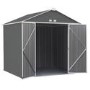 Rowlinson Ezee Grey Metal Shed  8 x 7ft