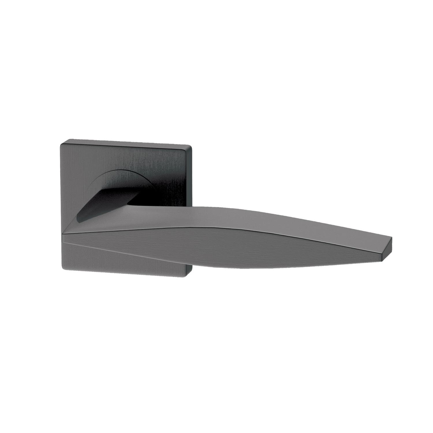 Xl Joinery Black Internal Satin Lever Door Handle With Latch And Hinges Pack - 75Mm Latch - Mezen