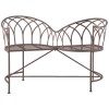 GRADE A1 - Metal Love Seat Bench - Outdoor Seating