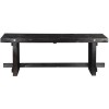 Small Outdoor Wooden Bench in Black