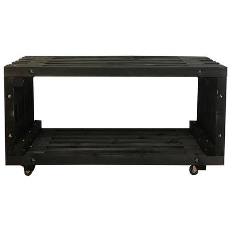Black Low Wooden Table - Outdoor