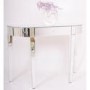 Venice Half Moon 1 Drawer Mirrored Console Table 