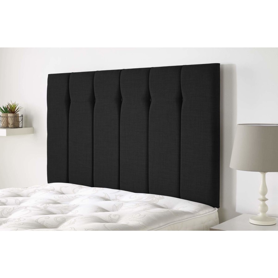 Amble headboard in Northern Weave fabric - Charcoal - King 5ft