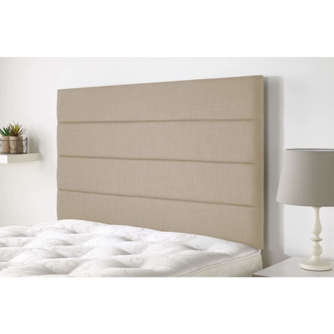Langmere headboard in Northern Weave fabric - Sand - King 5ft