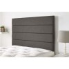 GRADE A1 - Langmere headboard in Northern Weave fabric - Slate - Double 4ft6